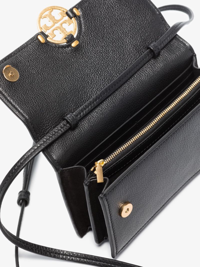 Black Miller Leather Chain Wallet