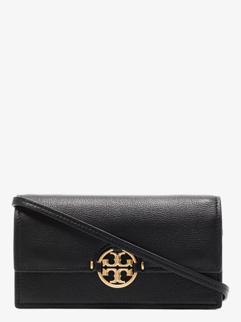 Black Miller Leather Chain Wallet