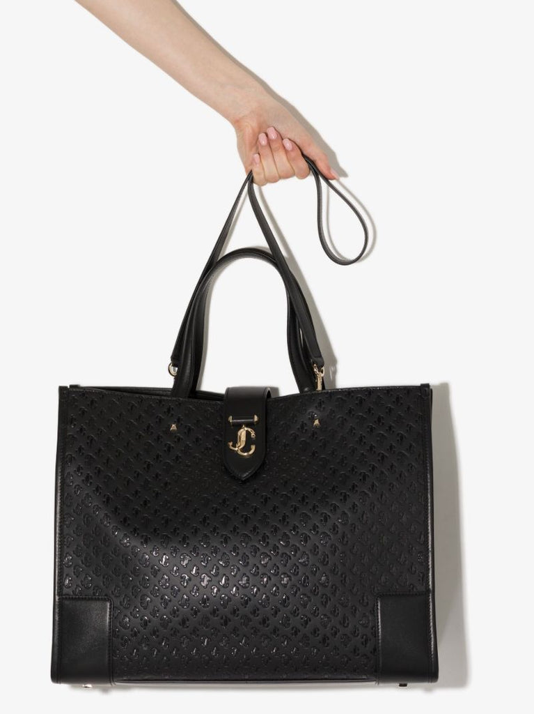 Black Varenne Leather Tote Bag