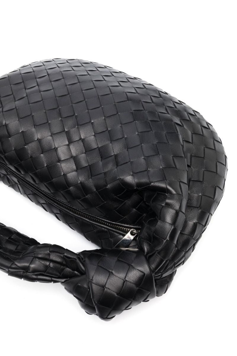 Black Teen Jodie Leather Shoulder Bag