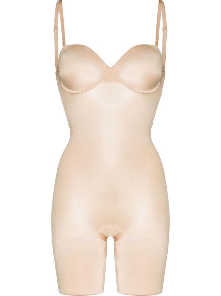 Neutral Suit Your Fancy Mid-thigh Bodysuit