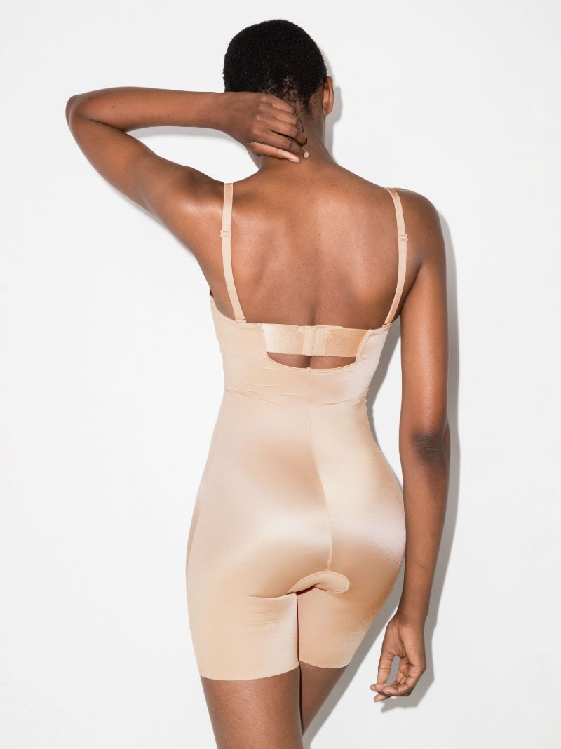 Neutral Suit Your Fancy Mid-thigh Bodysuit