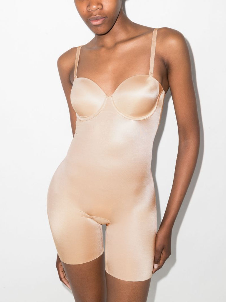 Neutral Suit Your Fancy Mid-thigh Bodysuit