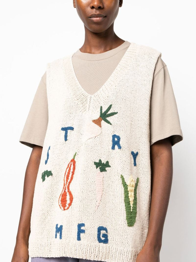 Neutral Party Knitted Vest