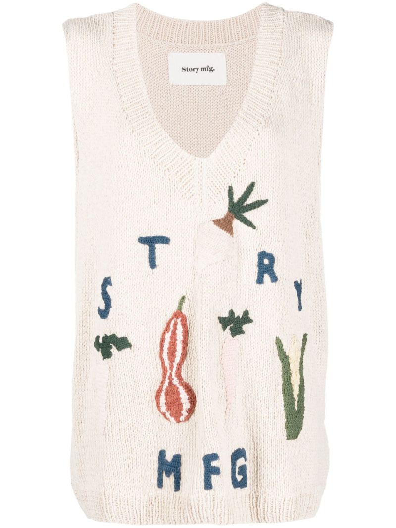 Neutral Party Knitted Vest