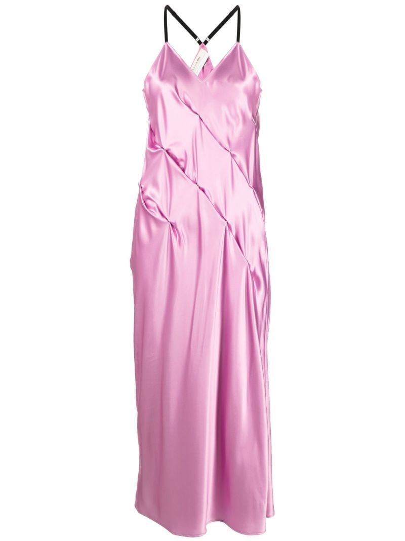 Pink Halterneck Midi Dress