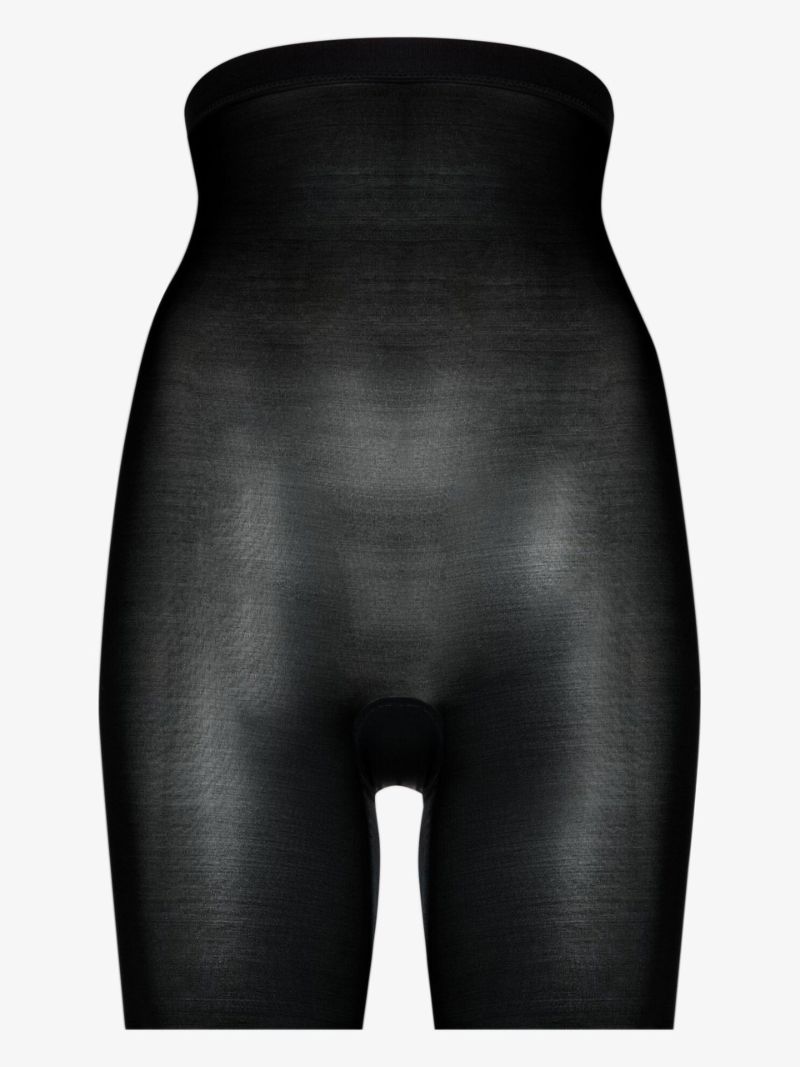 Black Skinny Britches High-waisted Mid-thigh Shorts