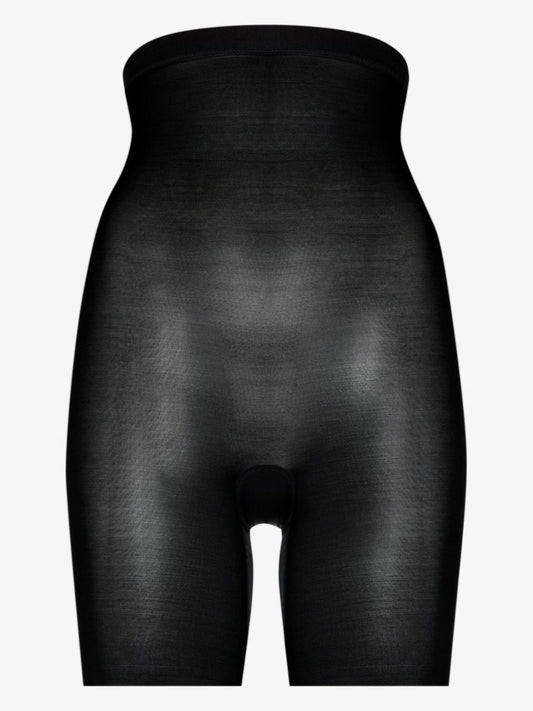 Black Skinny Britches High-waisted Mid-thigh Shorts