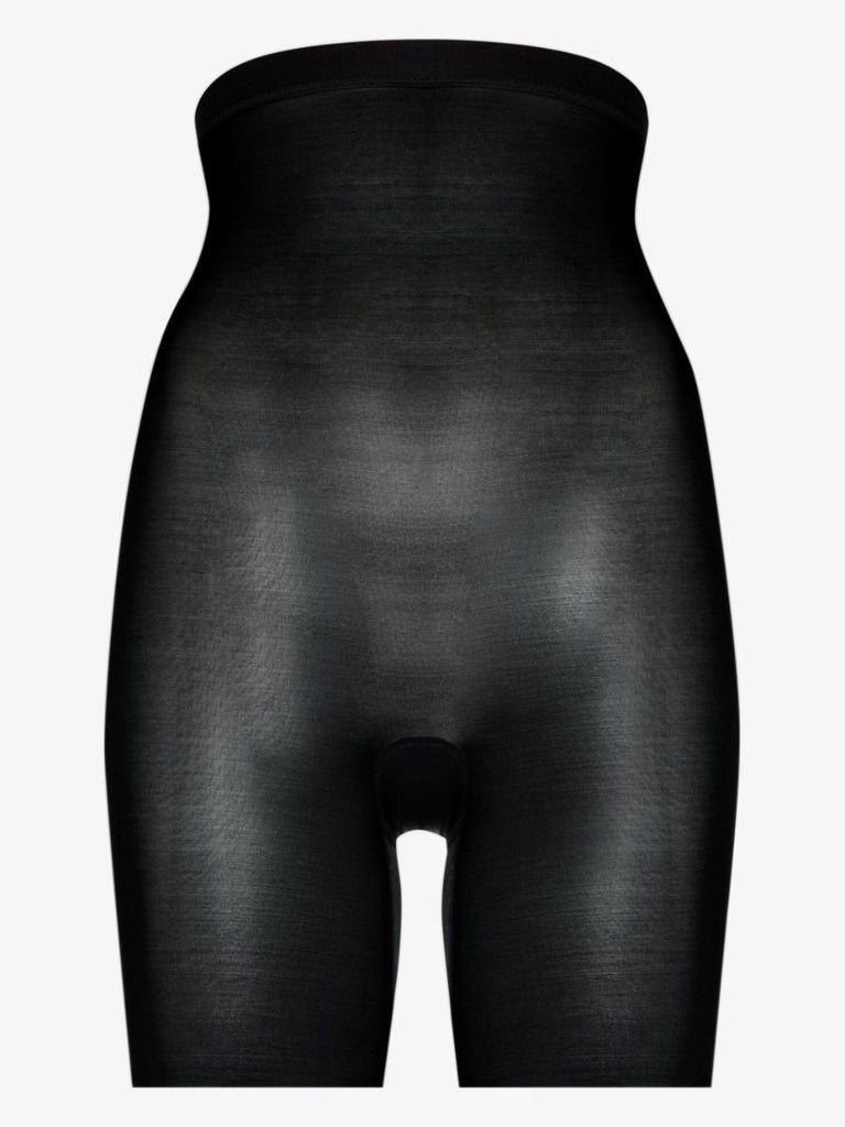 Black Skinny Britches High-waisted Mid-thigh Shorts