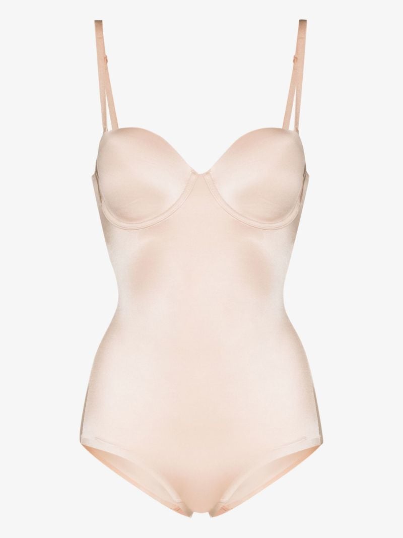 Neutral Suit Your Fancy Cupped Panty Bodysuit