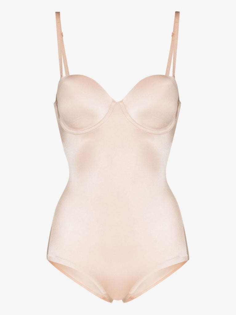 Neutral Suit Your Fancy Cupped Panty Bodysuit