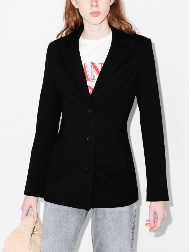 Black Usana Single-breasted Blazer