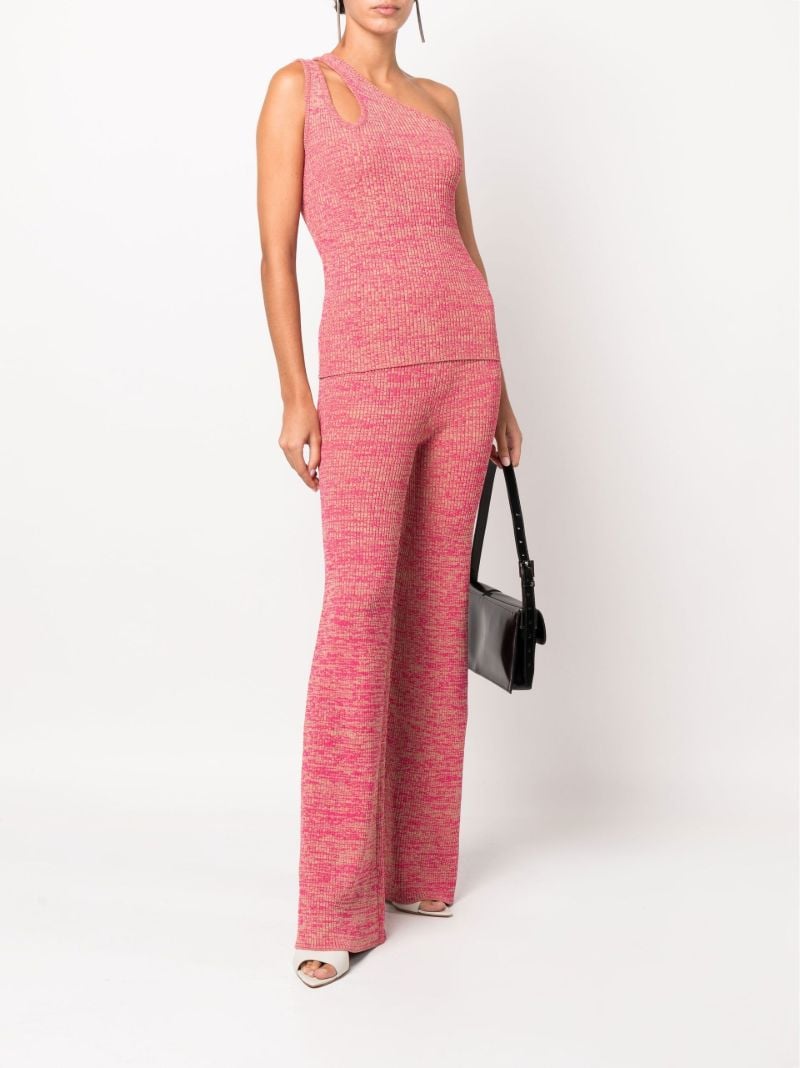 Pink Jeanne Double Strap Asymmetric Top