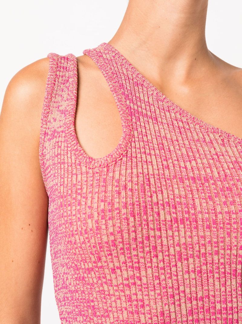 Pink Jeanne Double Strap Asymmetric Top