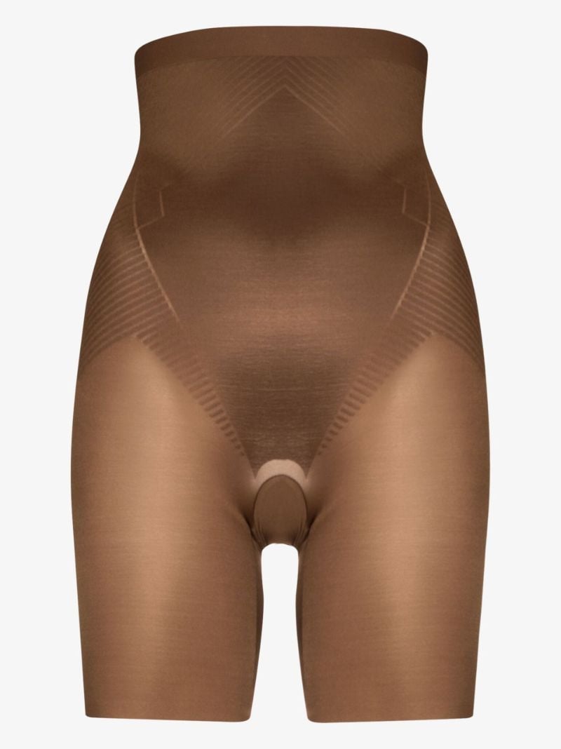 Brown Thinstincts 2.0 High-waisted Mid-thigh Shorts