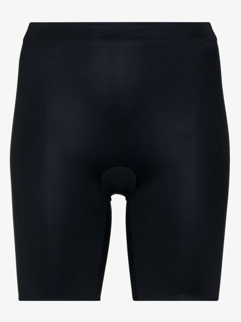 Black Suit Your Fancy Booty Booster Mid-thigh Shorts