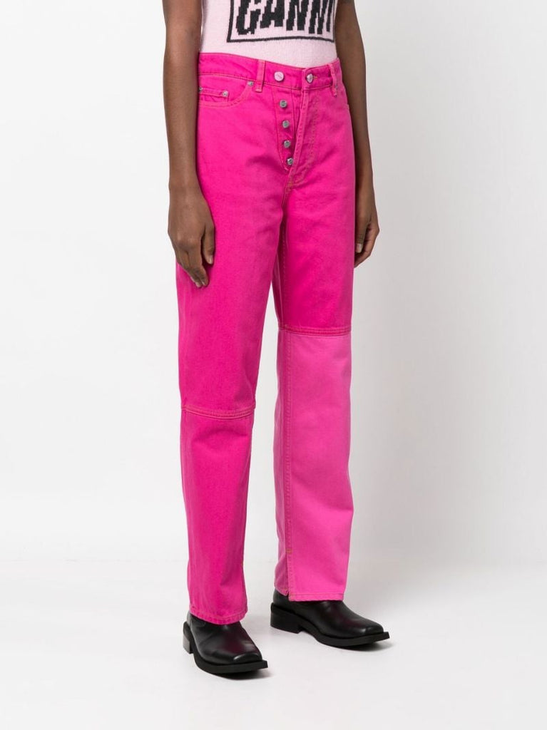 Pink Figni Straight-leg Jeans