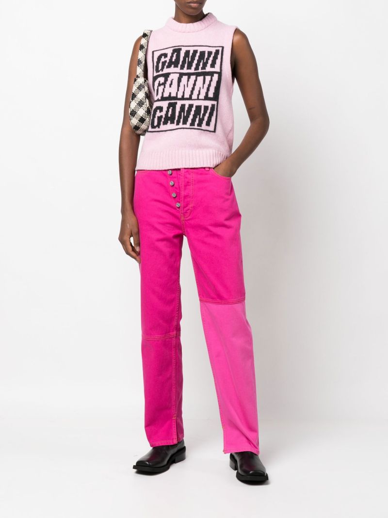 Pink Figni Straight-leg Jeans