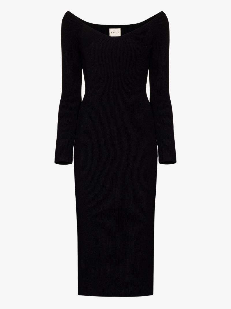 Black the Pia Midi Dress