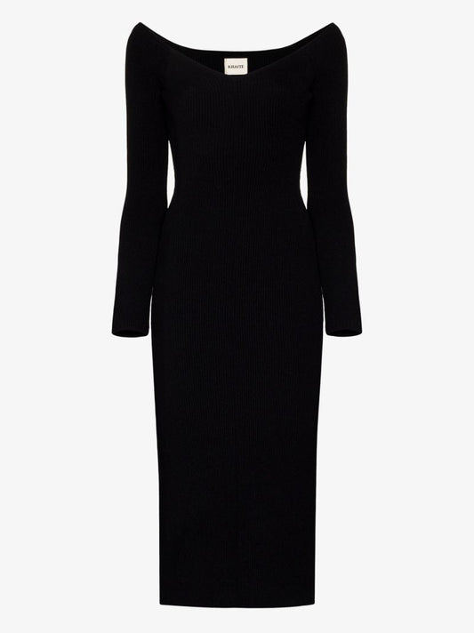 Black the Pia Midi Dress