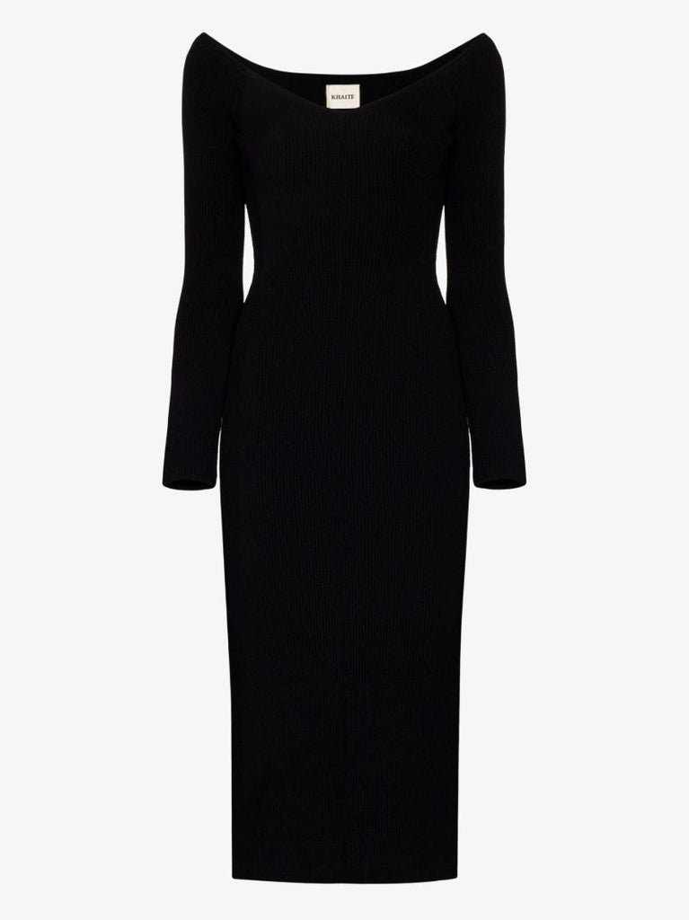 Black the Pia Midi Dress