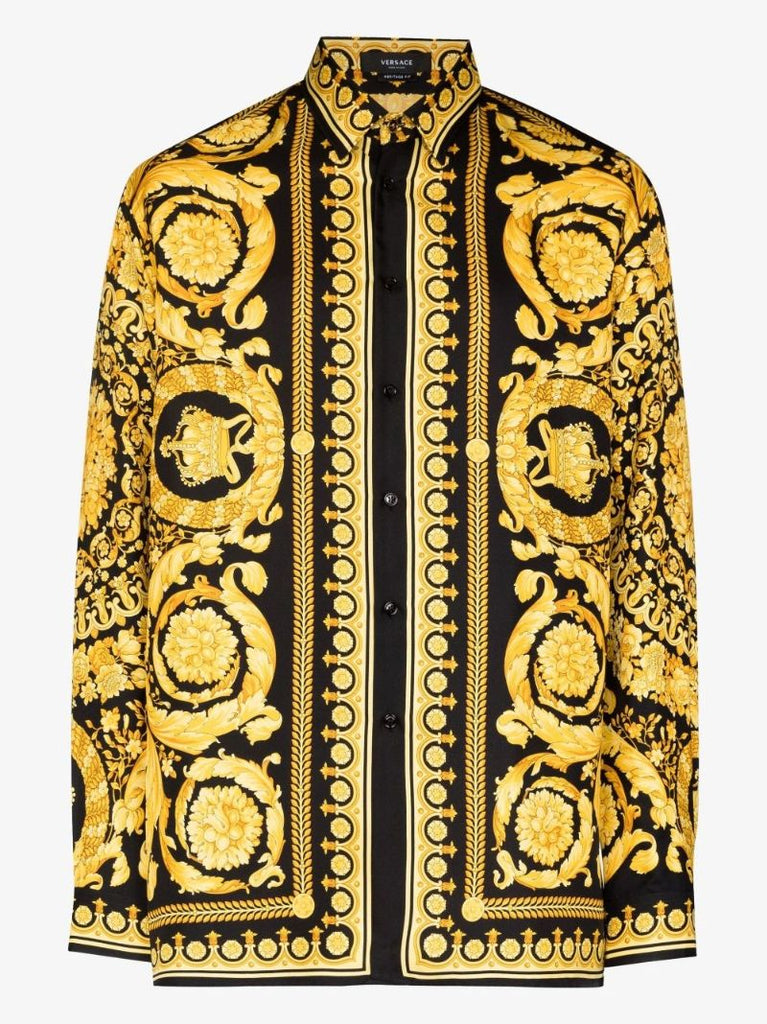 Gold Barocco Silk Shirt