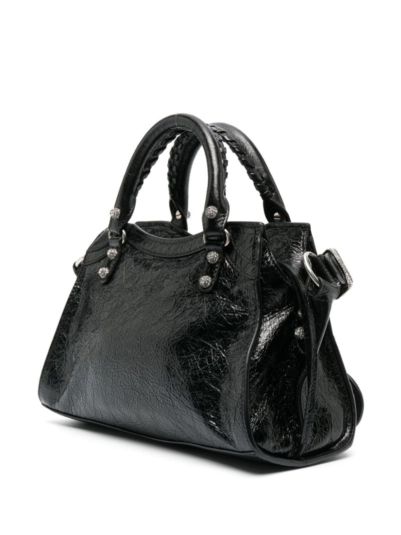Black Neo Cagole Mini Leather Shoulder Bag