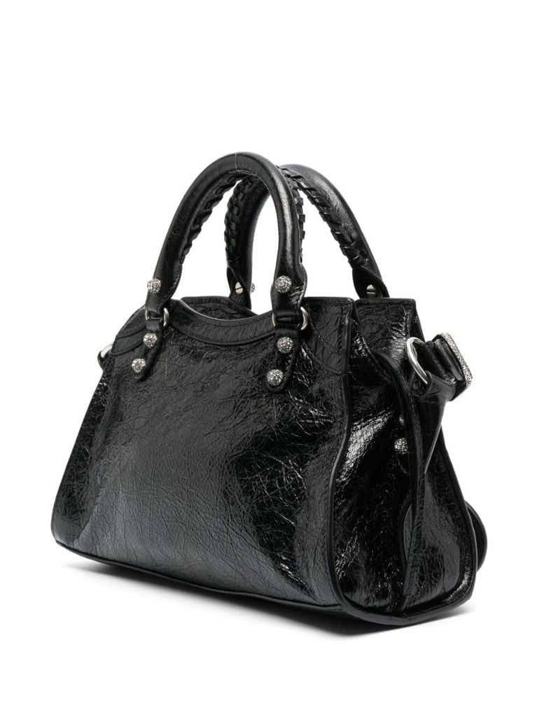 Black Neo Cagole Mini Leather Shoulder Bag