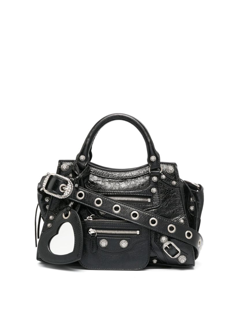 Black Neo Cagole Mini Leather Shoulder Bag