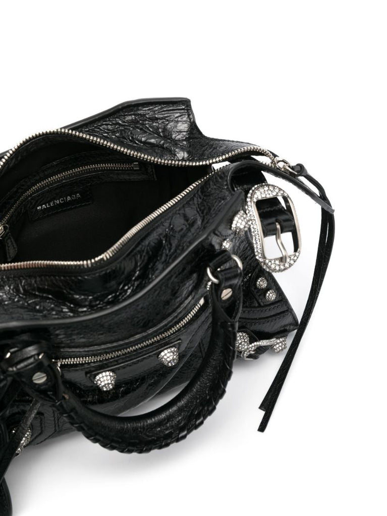 Black Neo Cagole Mini Leather Shoulder Bag