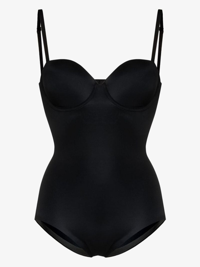 Black Suit Your Fancy Cupped Panty Bodysuit