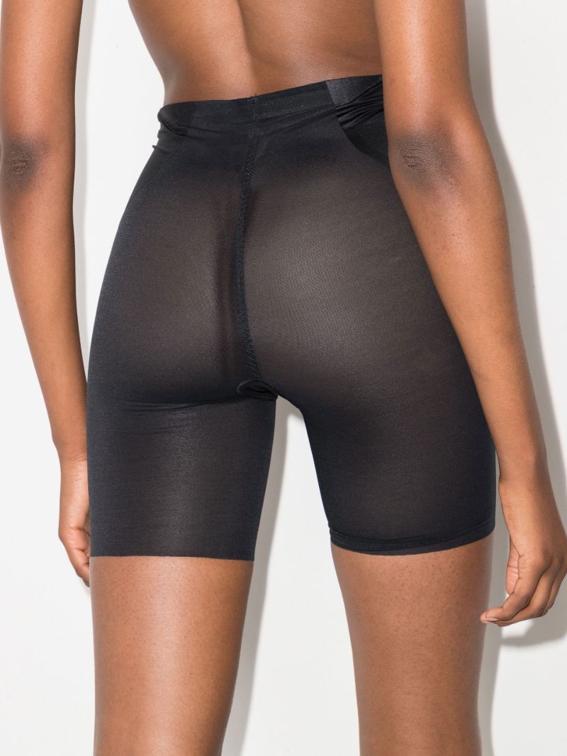 Black Haute Contour Mid-thigh Shorts