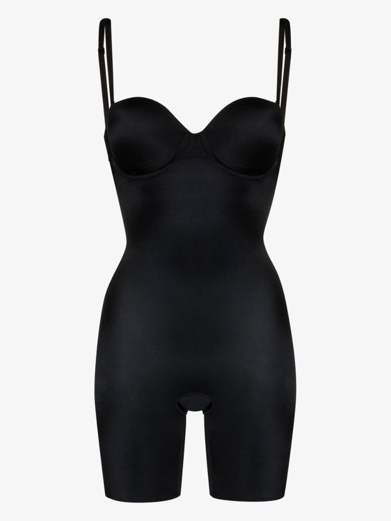 Black Suit Your Fancy Cupped Bodysuit