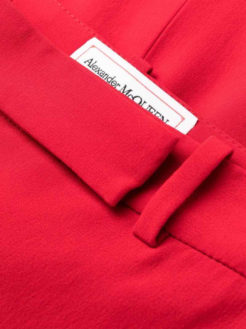 Red Bootcut Trousers