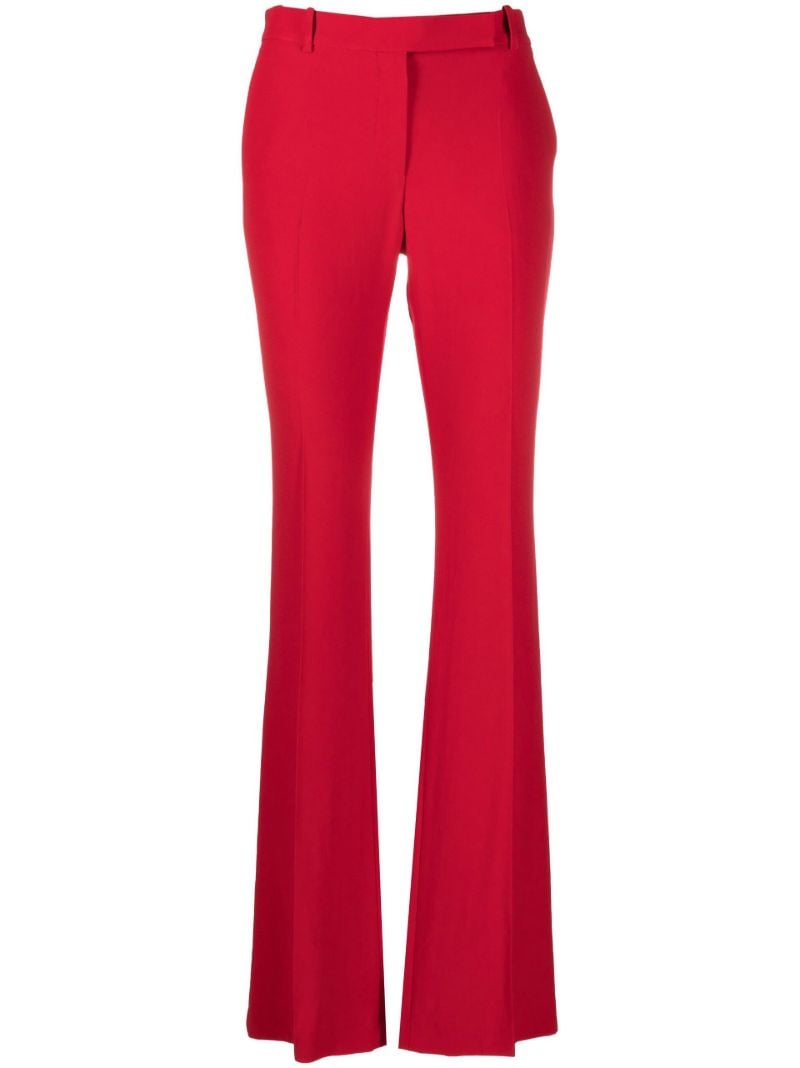 Red Bootcut Trousers