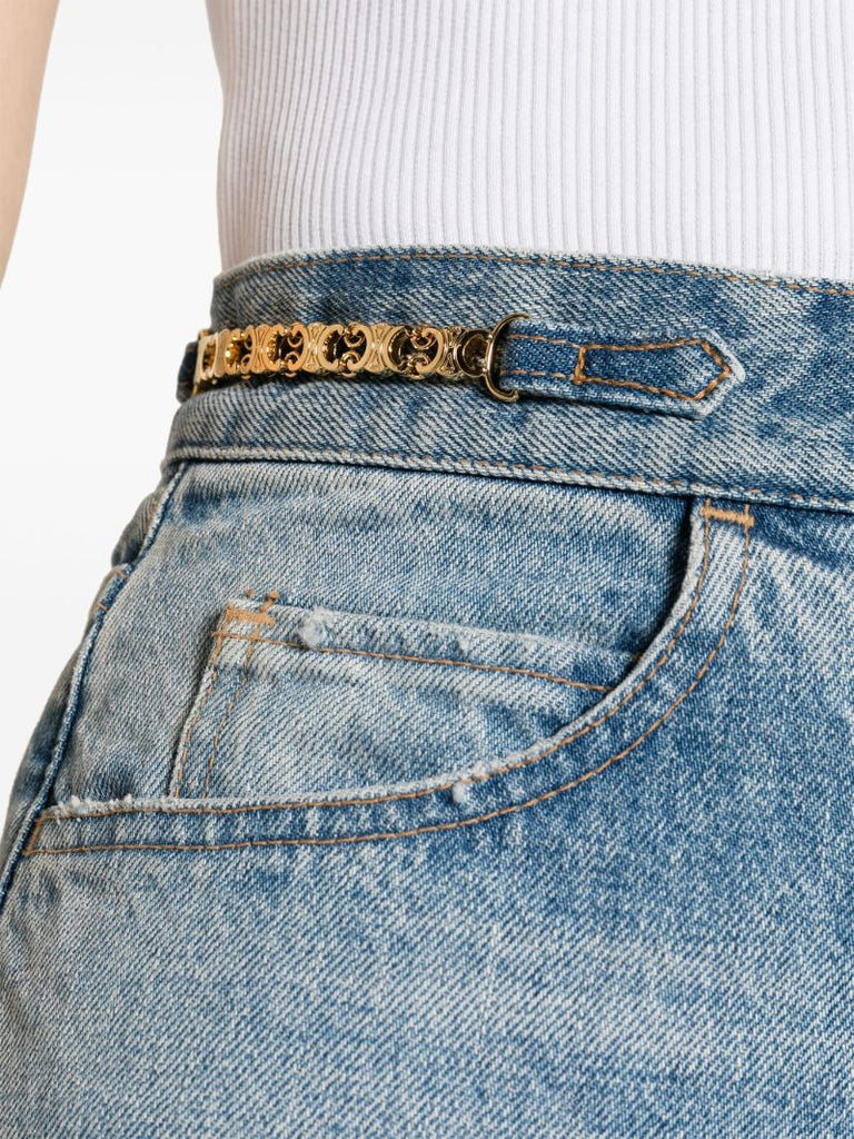 Blue Margaret Straight-leg Jeans