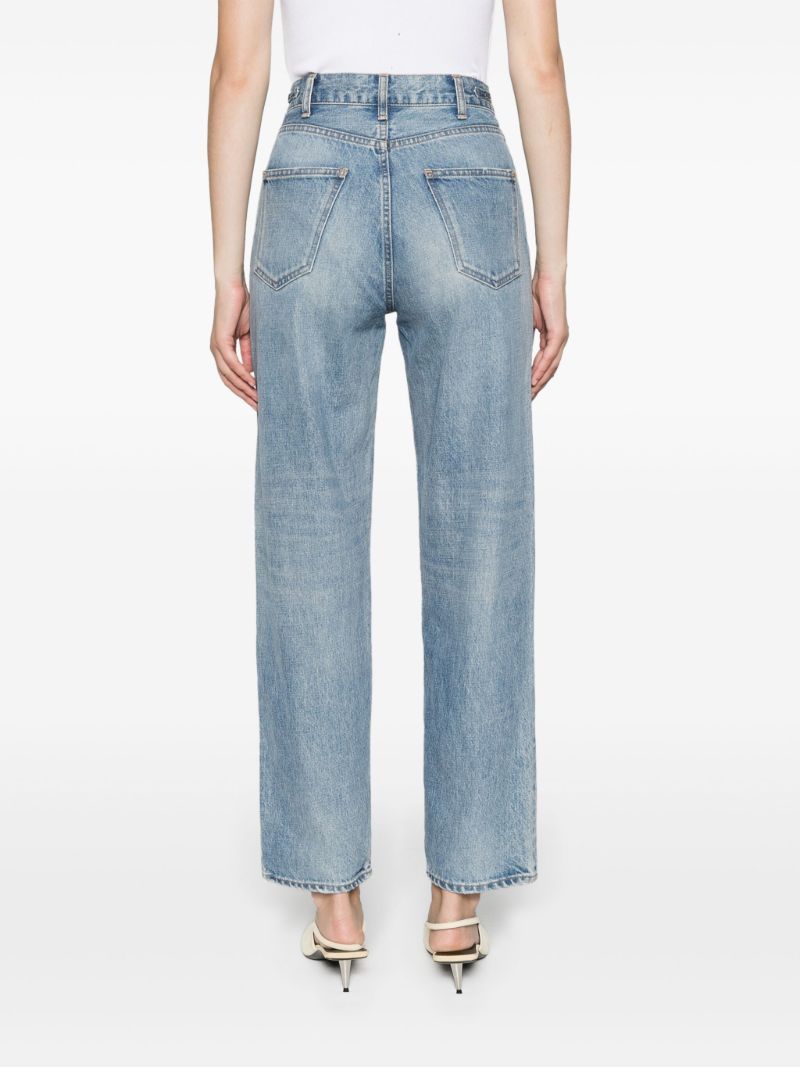 Blue Margaret Straight-leg Jeans
