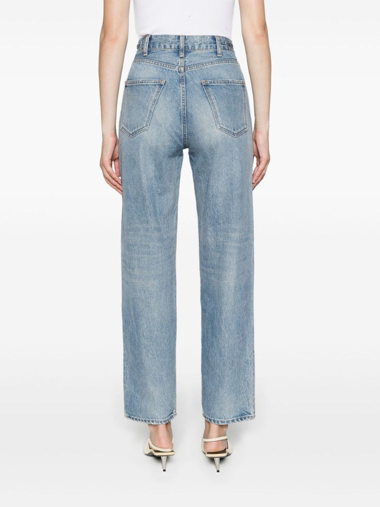Blue Margaret Straight-leg Jeans