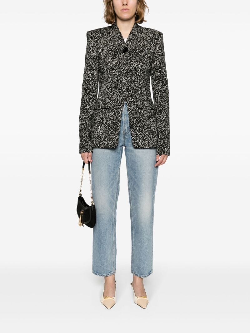 Blue Margaret Straight-leg Jeans