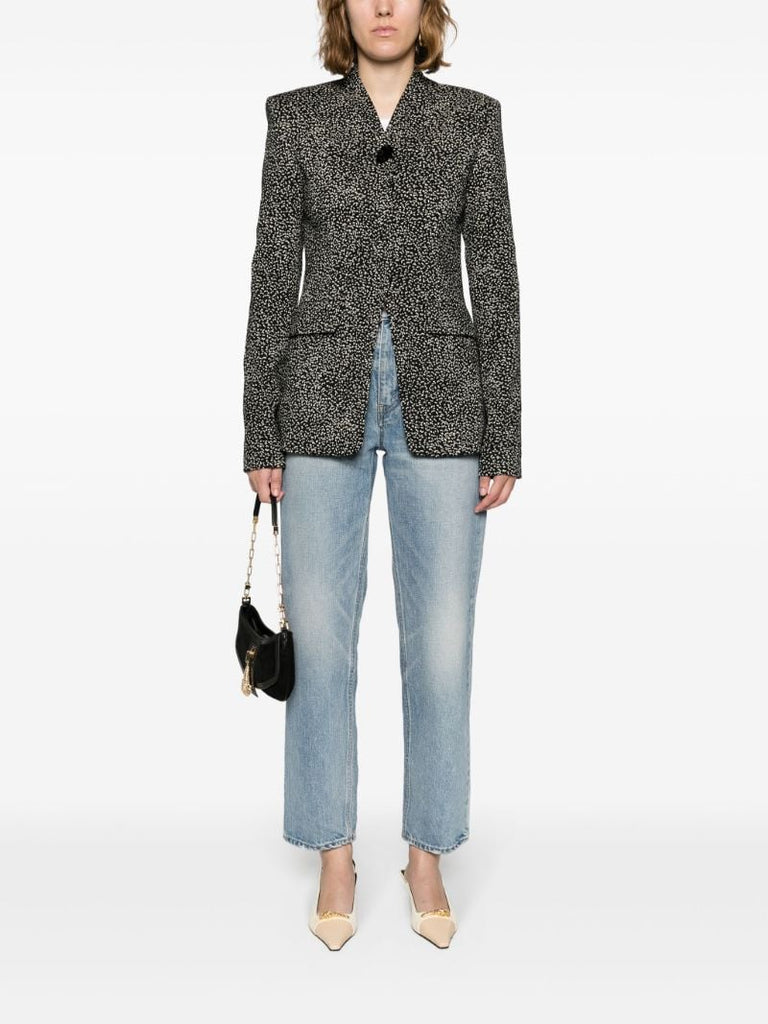 Blue Margaret Straight-leg Jeans