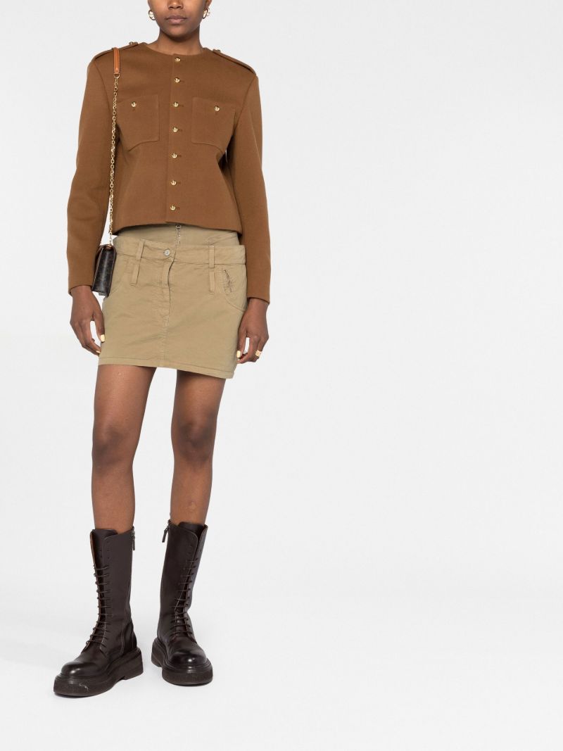 Brown Chasseur Wool Jacket