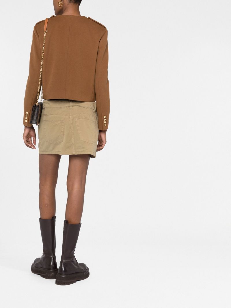 Brown Chasseur Wool Jacket