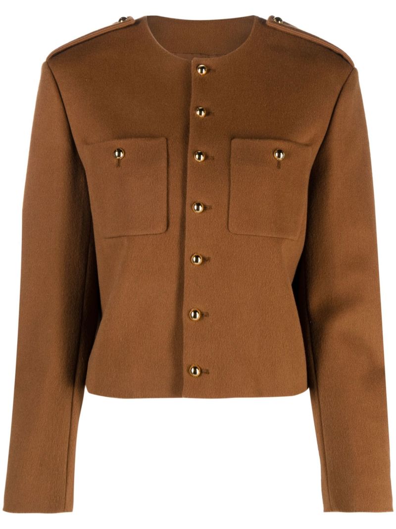 Brown Chasseur Wool Jacket