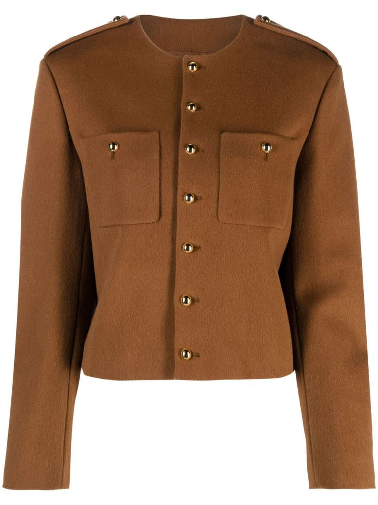 Brown Chasseur Wool Jacket