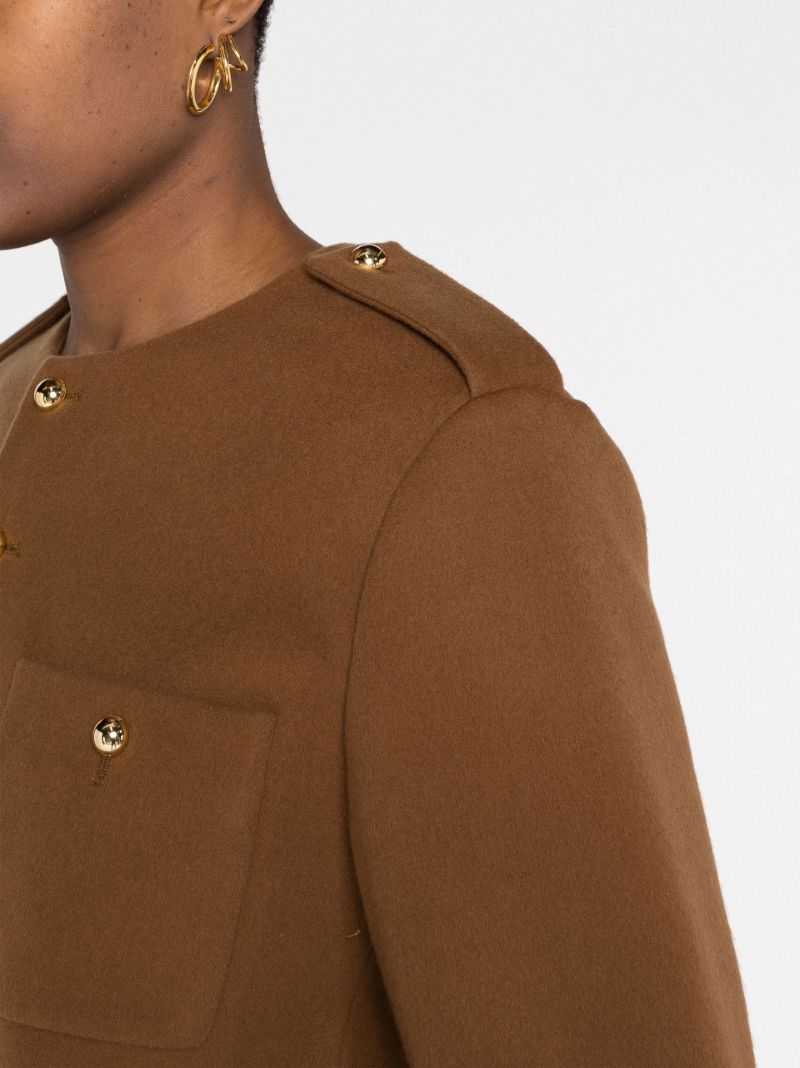 Brown Chasseur Wool Jacket