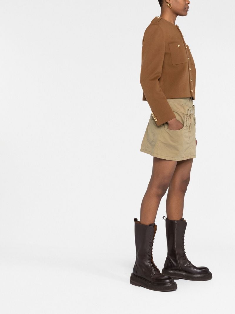 Brown Chasseur Wool Jacket