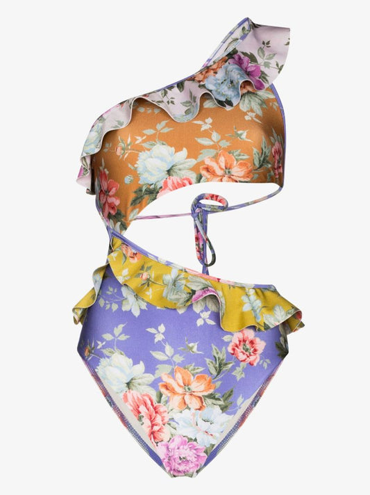 Pattie Cutout Floral Print Swimsuit