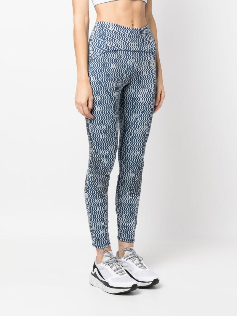 Blue Truepace Printed Running Leggings