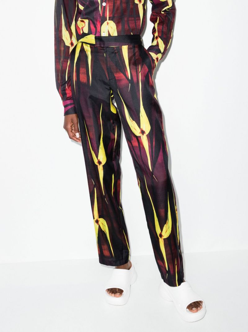 Black Cruise Straight Leg Trousers