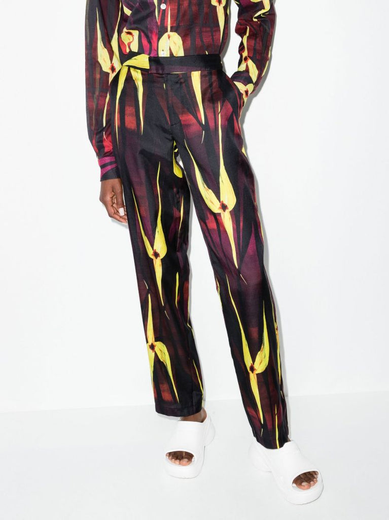 Black Cruise Straight Leg Trousers